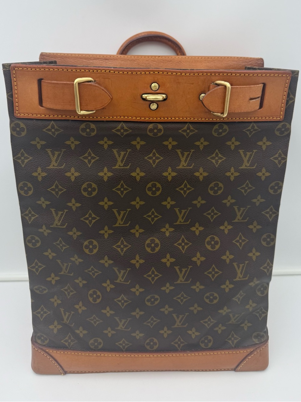LOUIS VUITTON 1854 PARIS • STEAMER 35 BAG • Made in FRANCE - Picture 6 of 16